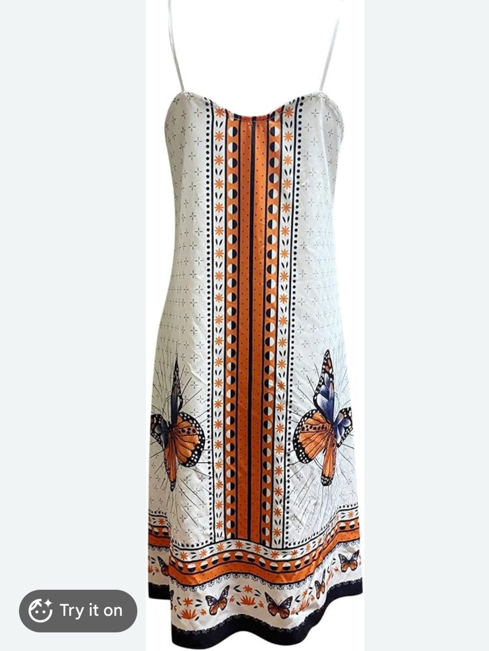Breezaya bohemian butterfly print dress